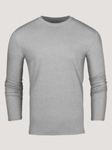 Heather Grey Long Sleeve Tee | Fresh Clean Threads