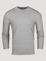 Heather Grey Long Sleeve Tee | Fresh Clean Threads