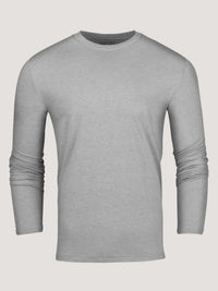 Heather Grey Long Sleeve Tee | Fresh Clean Threads