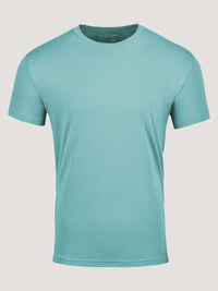 No break-in period. No stiffness. Just StratuSoft™ softness from the very first wear. Reef Water Crew Neck Tees.