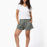 Mercury Green Women's Terry Lounge Shorts | Fresh Clean Threads