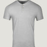 Heather Grey Short Sleeve Henley | Fresh Clean Threads