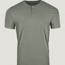 Mercury Green Short Sleeve Henley | Fresh Clean Threads
