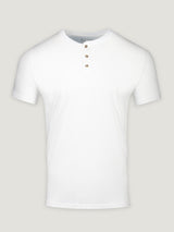 White Short Sleeve Henleys | Casual Henley Shirts for Men