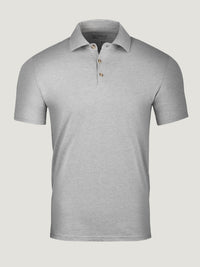 Heather Grey Torrey Polo | Fresh Clean Threads