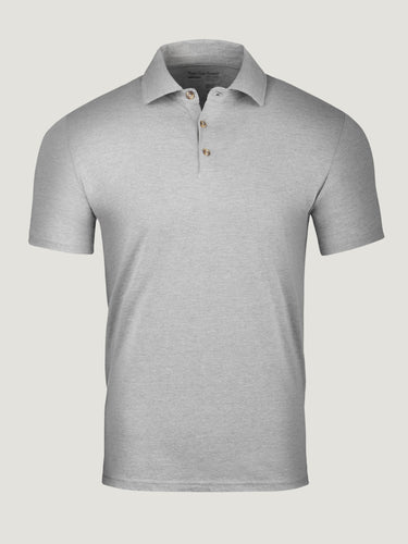 Heather Grey Torrey Polo | Fresh Clean Threads