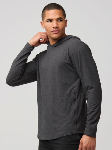 stretchy, flexible material with recycled poly and spandex # Tech Hoodie | Activewear | Fresh Clean Threads