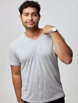 Matheus is 6', 210LBS and wears a size XL # V-Neck Tee Pack | Fresh Colors at Fresh Clean Threads