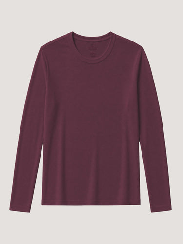 Women's Merlot Long Sleeve Crew