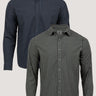 Gingham Long Sleeve Button Up 2-Pack | Fresh Clean Threads