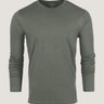 Mercury Green Long Sleeve Crew Neck Tee Ghost Mannequin | Fresh Clean Threads