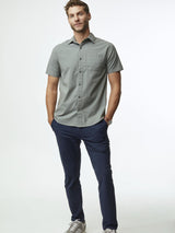 dye-to-match buttons for a clean look # Mercury Green Button Up | Fresh Clean Threads