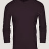 mulberry henley shirt long sleeves 3-button 