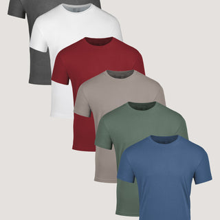 Summer Essentials 6-Pack | Ultra-Soft Crew Neck T-Shirts