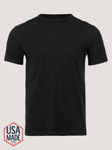 Heritage Cotton Crew in Black | Fresh Clean Threads