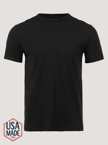 Heritage Cotton Crew in Black | Fresh Clean Threads