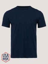 Heritage Cotton Crew in Navy | Fresh Clean Threads