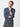 Ariel is 6'1, 175lbs and wears a size M # Long Sleeve Henley in Navy Blue at Fresh Clean Threads