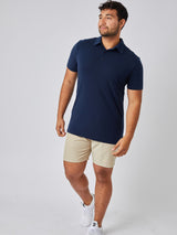 From Work to Weekend, Effortless Comfort on the Go # Navy Performance Polo | Fresh Clean Threads