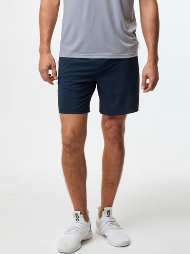 Advanced Sweat-Wicking Technology # Stretch Performance Shorts for Men | Navy | Fresh Clean Threads