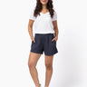 Women's Odyssey Blue Lounge Shorts - Shown in Size Small