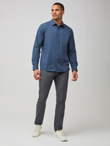 The perfect long sleeve shirt # Men's Long Sleeve Button Up in Navy Blue | Soft, breathable + designed to flex