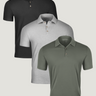 Foundation Men's Polo 3-Pack Shirts | Best Untucked Polos