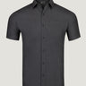 Charcoal Short Sleeve Stretch Button Up | Fresh Clean Threads
