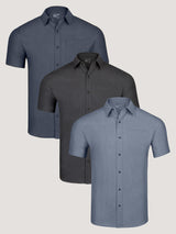 Short Sleeve Button Up | Classic Colors | Pack Deals at Fresh Clean Threads