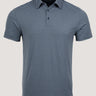 Men's Blue Striped Performance Polo | Fresh Clean Threads