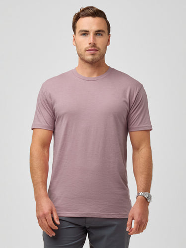 Jake is 5'11" and wears size M # L/E Thistle Crew Neck Shirts | Premium Quality, Affordable Price