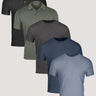 Mixed Tee Anniversary Pack: Three Men's Crew Neck Shirts and Two Men's Polo Shirts