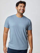 Matheus is 6', 210LBS and wears a size XL # Wedgewood Crew Neck Tees | Ultra-Soft, Fits Your Body