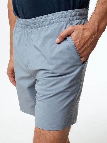 Everyday Shorts are made with recycled fabric # Stretch Performance Shorts in Wedgewood | Fresh Clean Threads