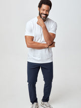 Jarrett is 6', 168lbs and wears a size M # All White 3-Packs | Fresh Clean Threads