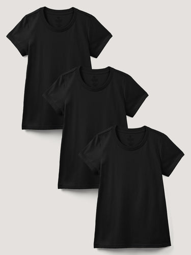 Women's Crew All Black 3-Pack