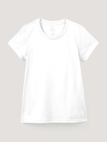 White Everyday Crew Neck Tee