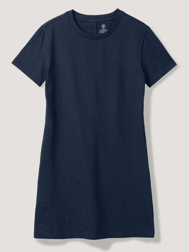 New Easy Tee Dress in Deep Ocean Navy | Comfort T-Shirt Dress Women's Collection