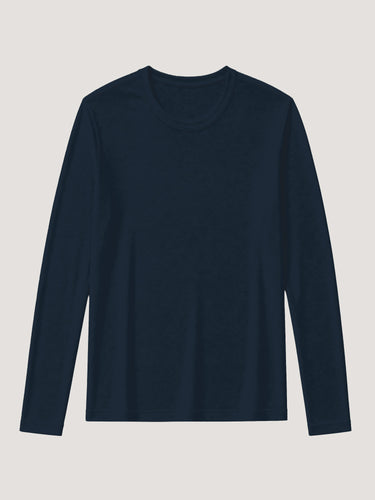 Women's Dark Navy Long Sleeve Crew