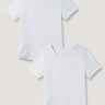 Ribbed Crew Tee 2-Pack in White