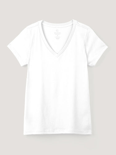 White Everyday V-Neck Tee