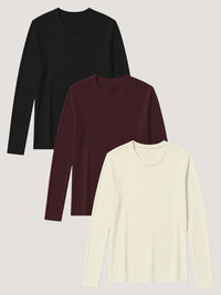 Women's Eclipse Long Sleeve Crew 3-Pack