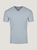 Fog Grey V-Neck Ghost Mannequin | Fresh Clean Threads