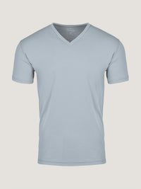 Fog Grey V-Neck Ghost Mannequin | Fresh Clean Threads