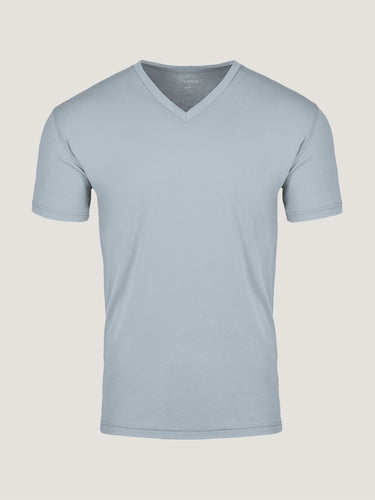 Fog Grey V-Neck Ghost Mannequin | Fresh Clean Threads