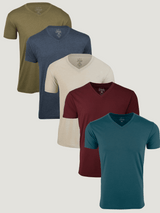 Summer Saver's 5-Pack V-Neck Tee Image | Fresh Clean Threads