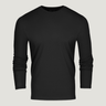 Black Performance Long Sleeve Crews | Fresh Clean Threads