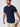 Matheus is 6', 210LBS and wears a size XL # Navy Performance Crew Stretch Model Size XL | Fresh Clean Threads