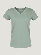Women's Vintage Green V-Neck | Fresh Clean Threads