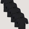 All Black Performance Crew 5-pack Ghost Mannequin | Fresh Clean Threads